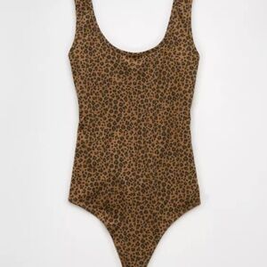 NWT American Eagle Leopard Print Bodysuit, Medium